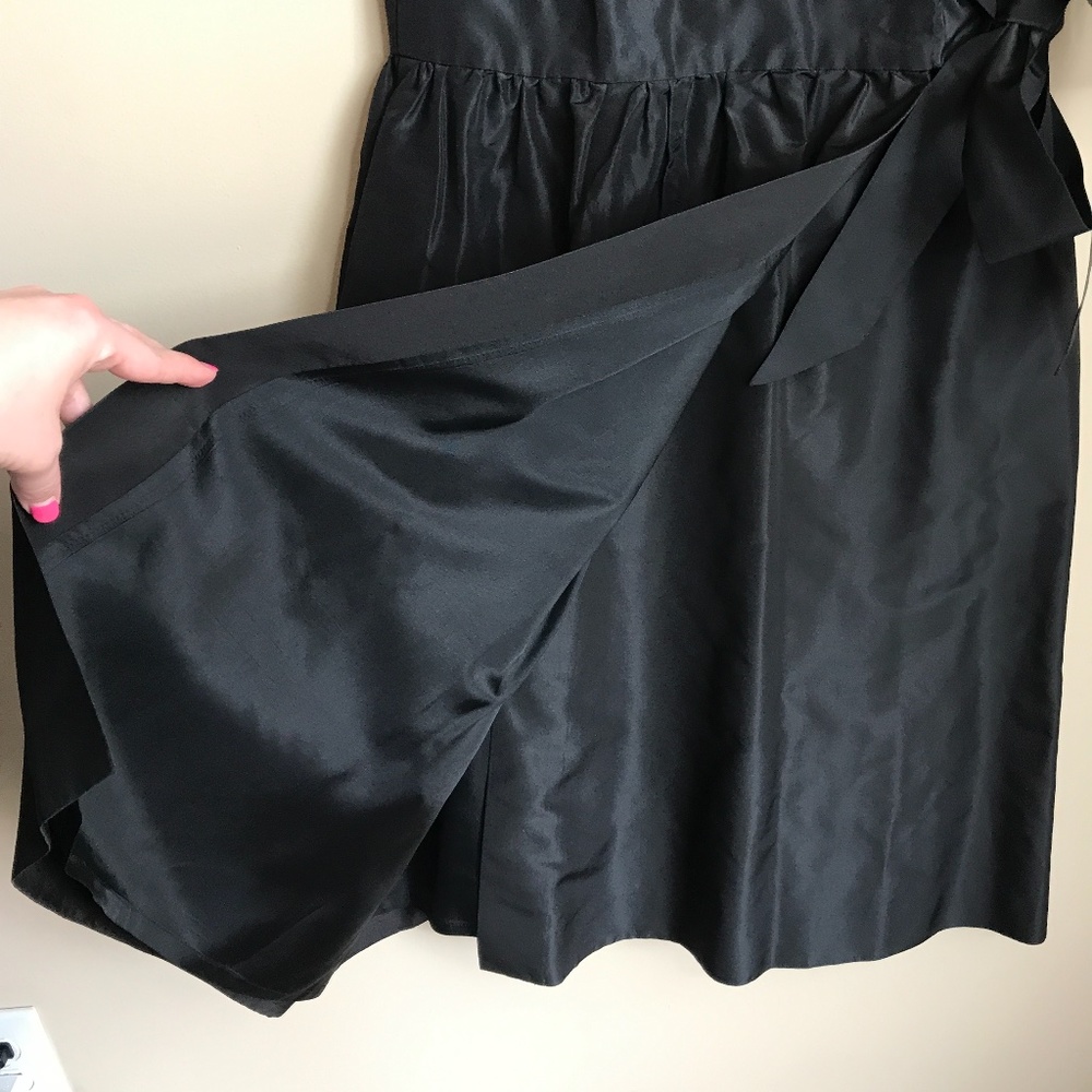 J. Crew Silk Taffeta Wrap Dress - Picture 7 of 14